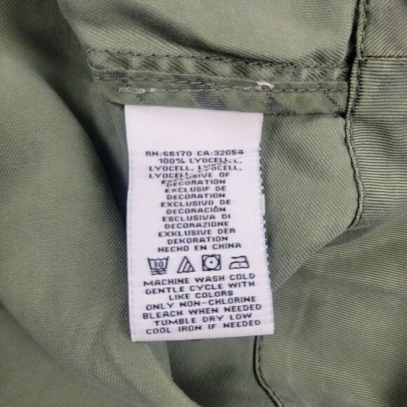 Anthropologie Marrakech Women's Medium Lightweight Shirt Jacket Military Green - Picture 11 of 13